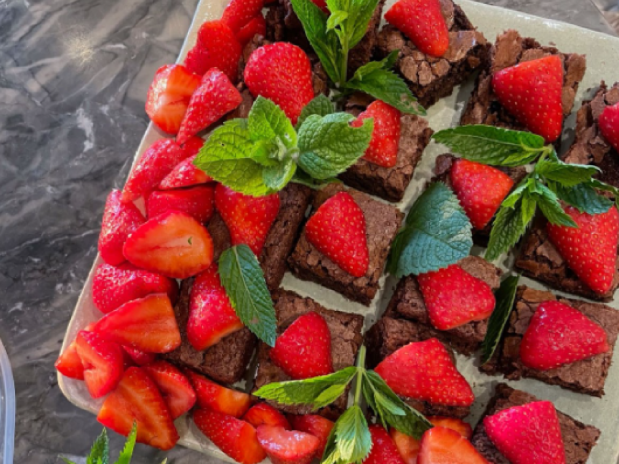 Brownies délicieux au chocolat fondant