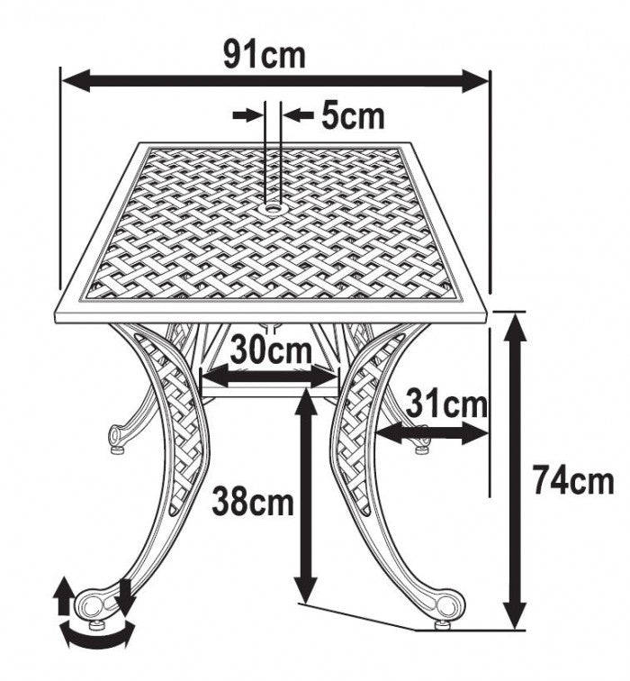 Table LUCY (ensemble 4 personnes)