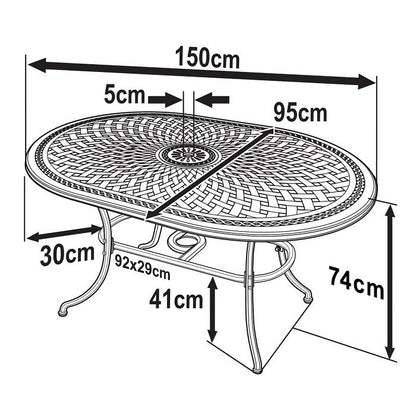 Table JUNE (ensemble 6 personnes)