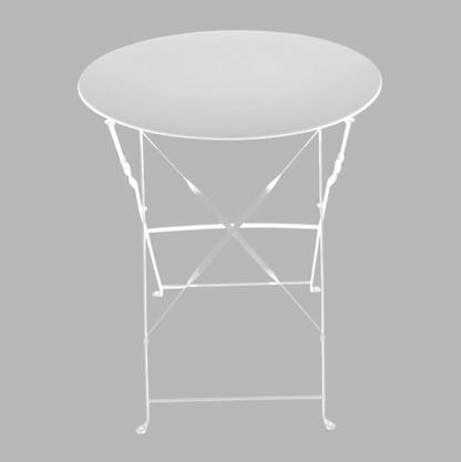 ALESSIA Blanc Table de bistro Aluminium