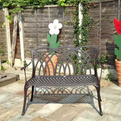 APRIL banc de jardin en aluminium