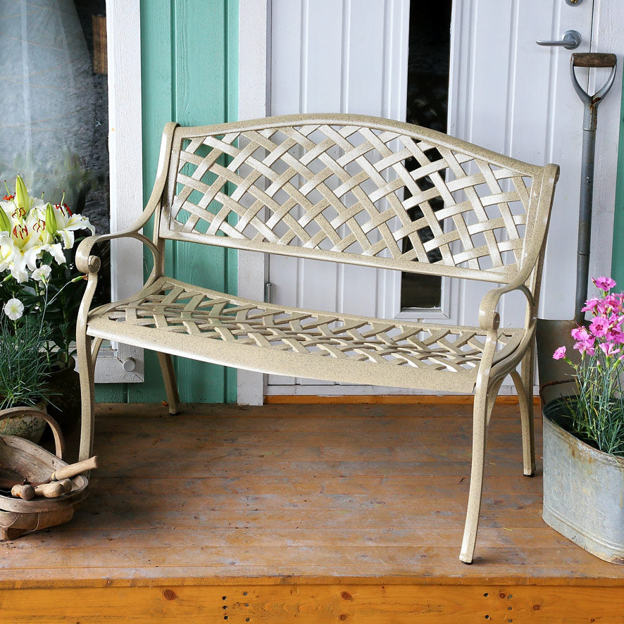 JASMINE banc de jardin en aluminium