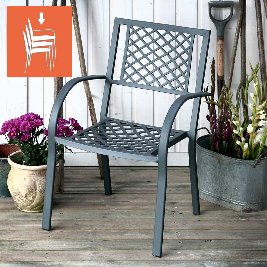 JANE chaise de jardin en aluminium