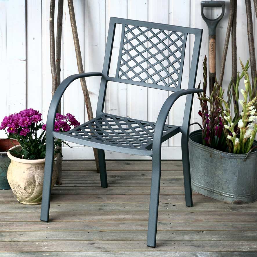 JANE chaise de jardin en aluminium