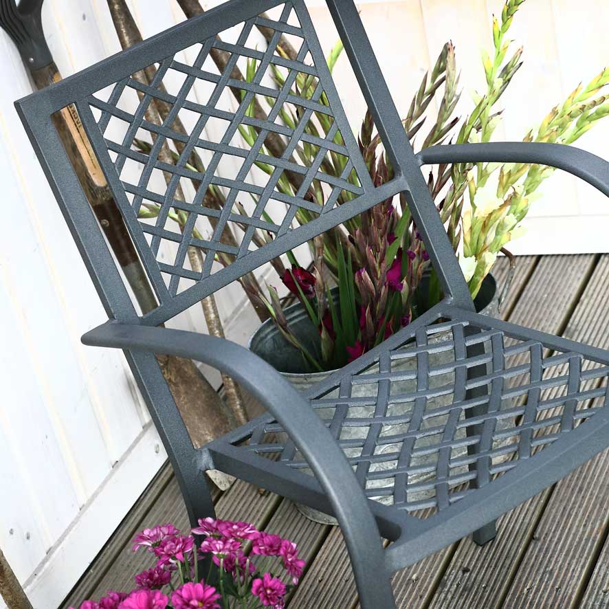 JANE chaise de jardin en aluminium