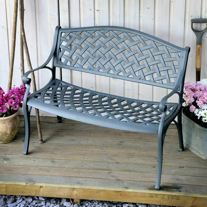 JASMINE banc de jardin en aluminium