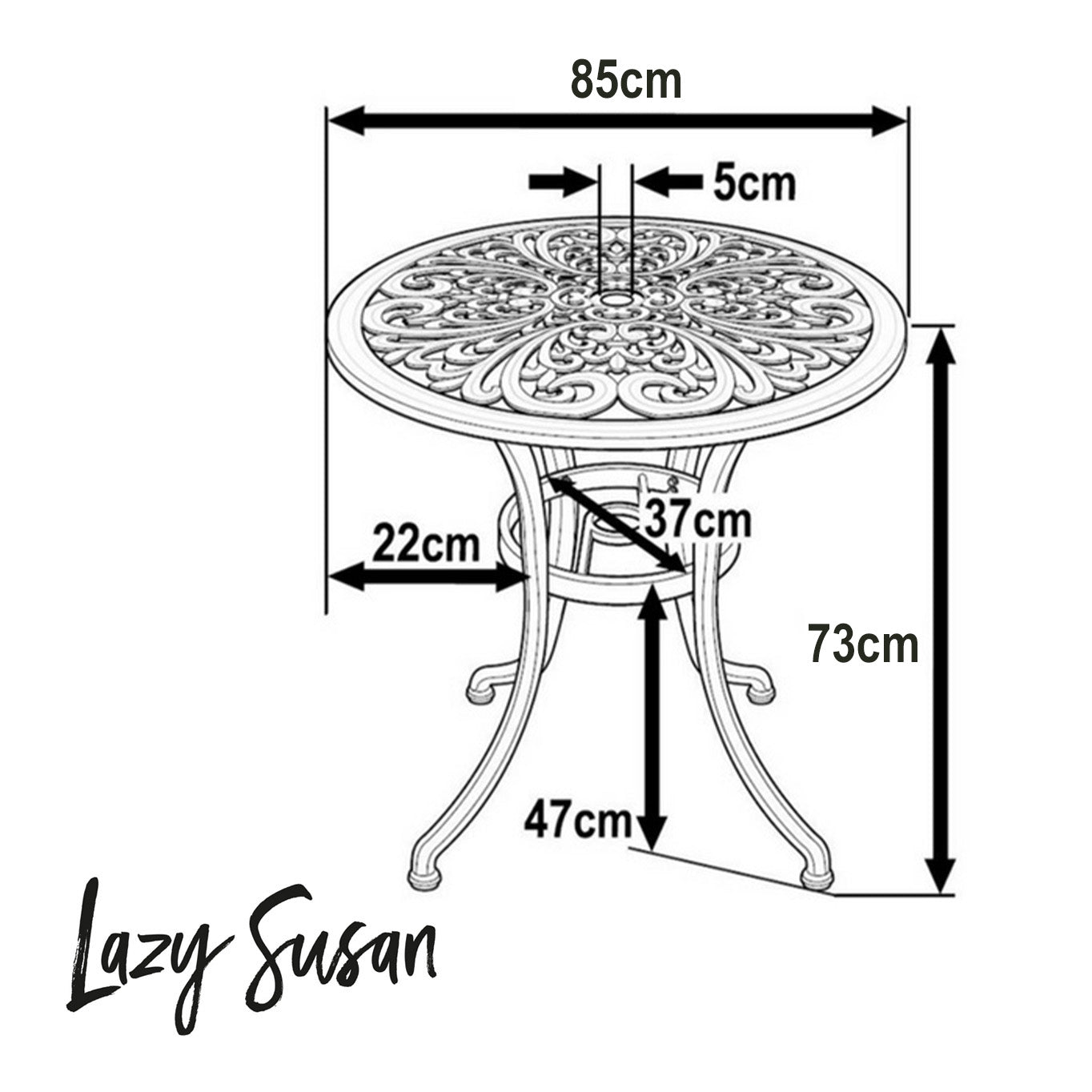 Table Jill - Sable