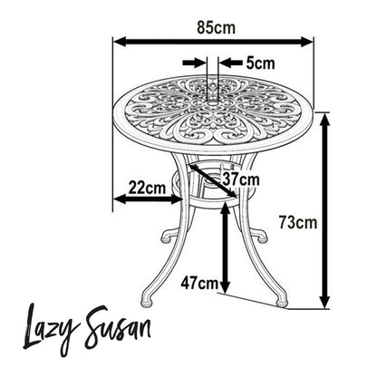 Table Jill - Sable