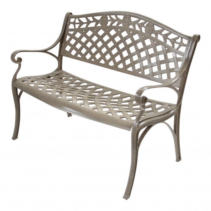 ROSE banc de jardin en aluminium