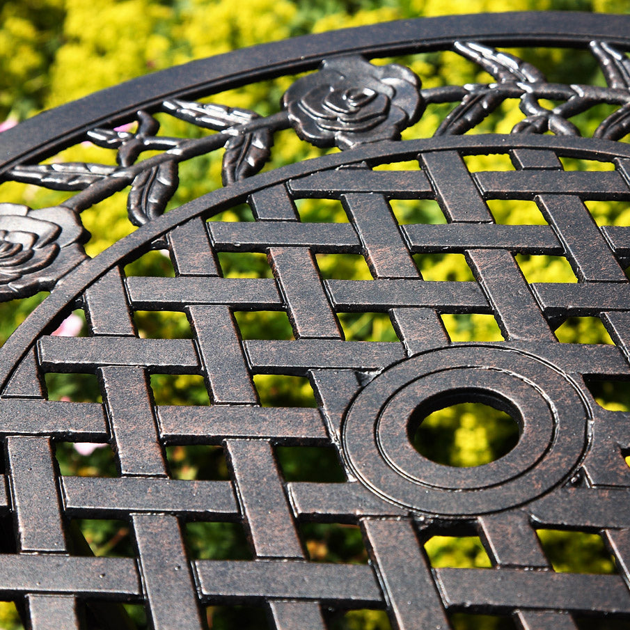 Table Bistrot Rose - Bronze Ancien