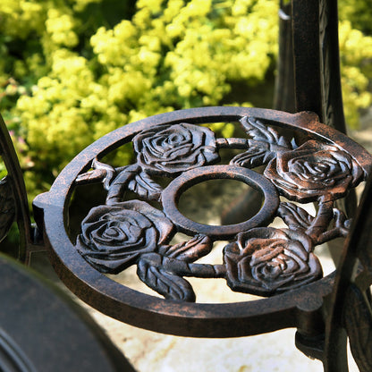 Table Bistrot Rose - Bronze Ancien