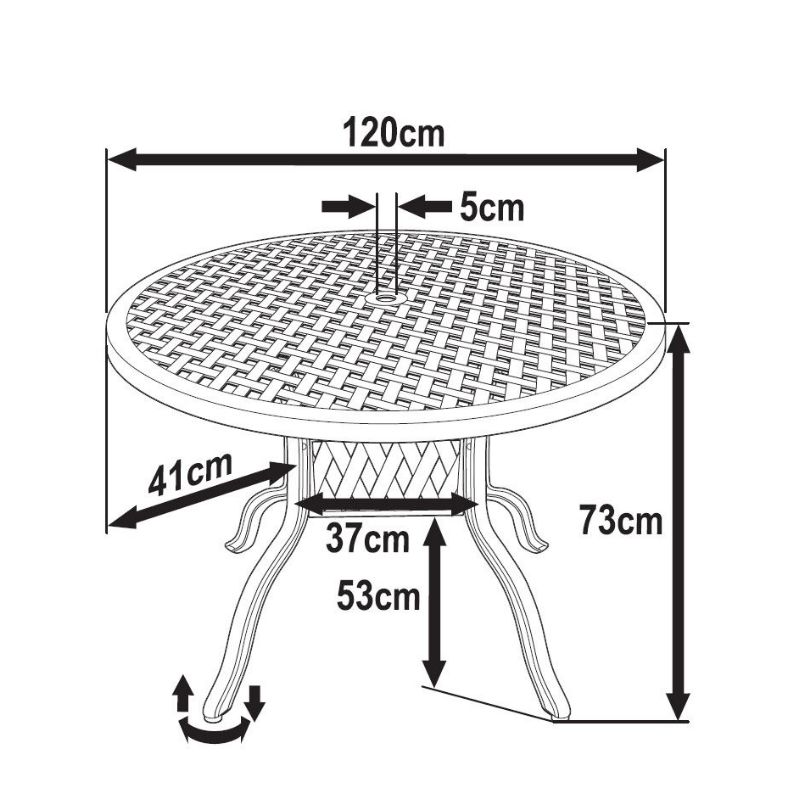 Table SARAH (ensemble 4 personnes)