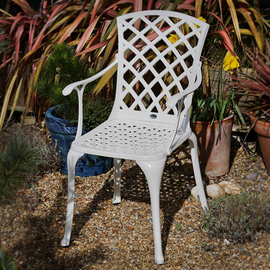 Chaise de jardin en aluminium EMMA